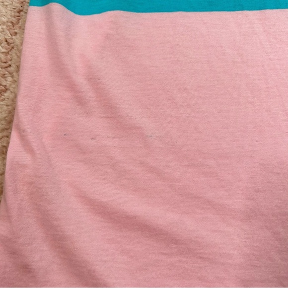 Vintage Par Four Cotton Pink Striped Men's Polo ShirtSize Small - Picture 14 of 16